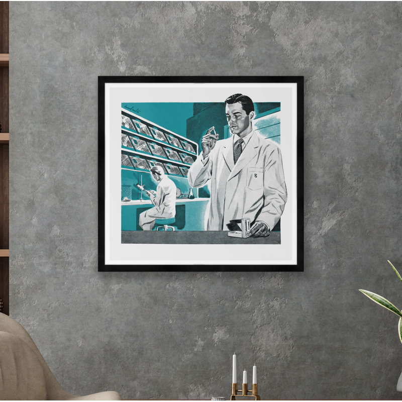 Pharmacie - reproduction de cadre photo, Cadre noir