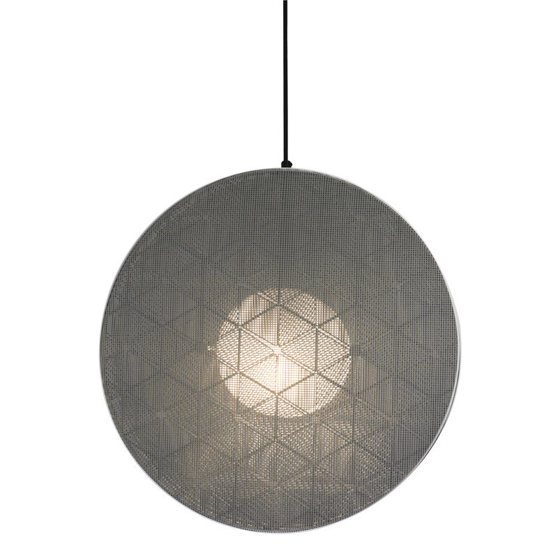 Schema Light Pendant, 18" H × 18" W × 18" D, White