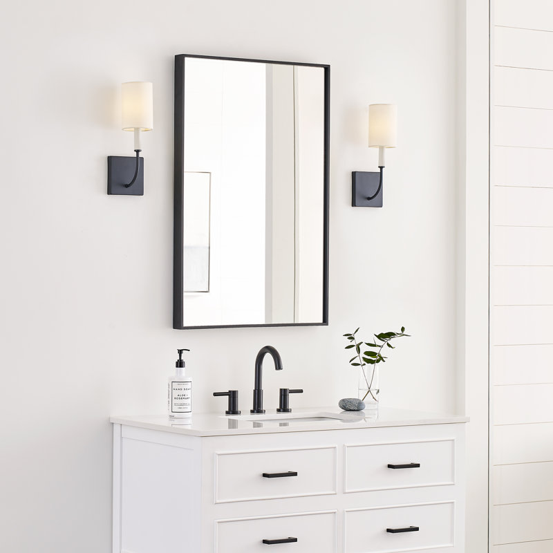 1 - Light Bath Sconce, Midnight Black