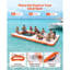 Inflatable Floating Dock, 15 x 6.5 FT Inflatable Dock Platform, Non-Slip Water Air Mat with Portable Carrying Bag and Detachable Ladder, Floating Water Platform Island Raft for Pool Beach Ocean