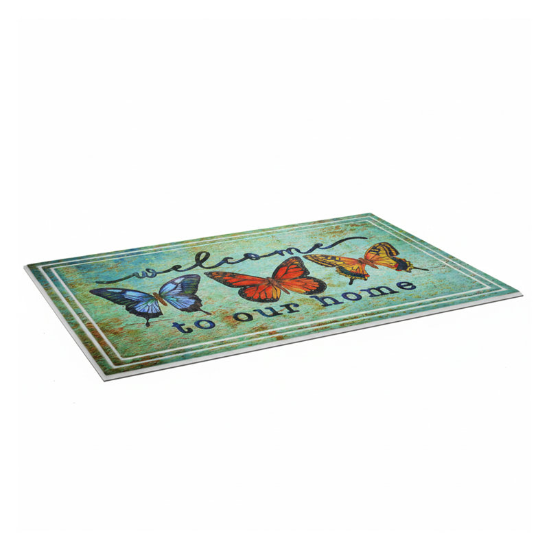 Paillasson papillon 18 po x 30 po Butterfly Welcome