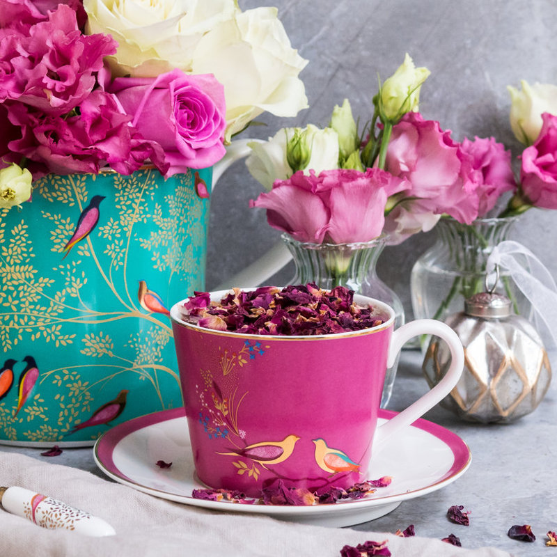 Sara Miller, Chelsea - Pink Teacup & Saucer