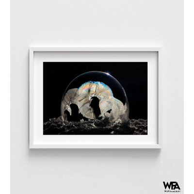 Impression de photographie de bureau de boule de verre, décoration de maison en verre glamour, impression de photographie foncée, idée de cadeau de bureau élégant
