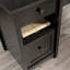 Bureau en L, finition noire