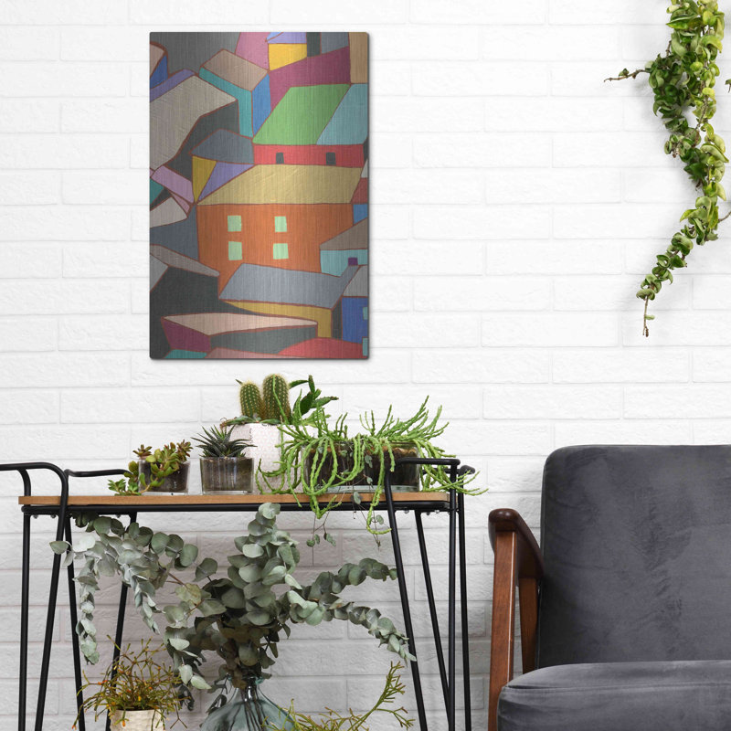 «Rooftops In Color III» par Nikki Galapon, H 16 po x l 12 po