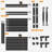 Maikas 31.8'' Metal Rolling Clothing Rack