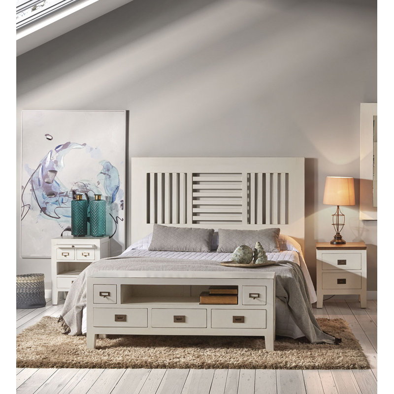 45cm W Solid Wood Bedside Table