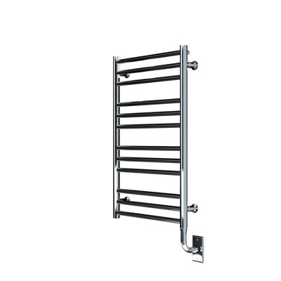 Porte-serviettes mural électrique chauffant 19,5 "x64" Sorano - Chrome, Garantie à vie