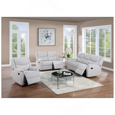 Canapé inclinable moderne de style contemporain avec accoudoirs moelleux et appui-tête 1 pièce
