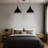 Adjustable Height 2 Lights Wide Dome Chandelier