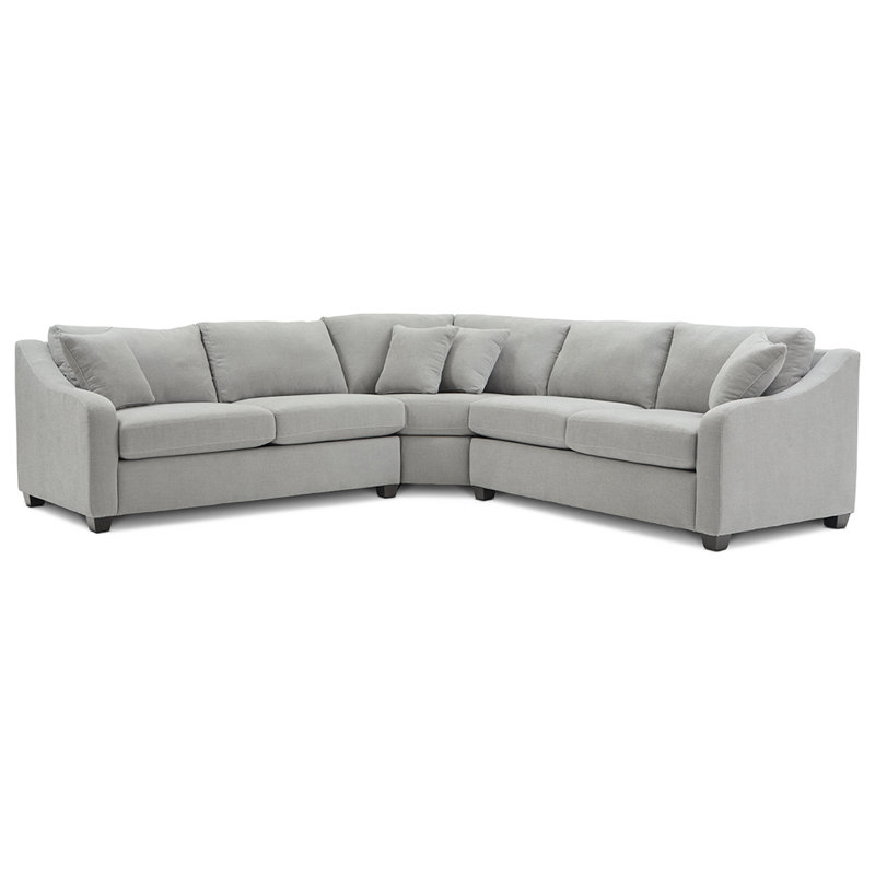 Canapé modulaire 3 pièces Charlie, H 37 po x l 98,25 po x P 98,25 po, Symétrique