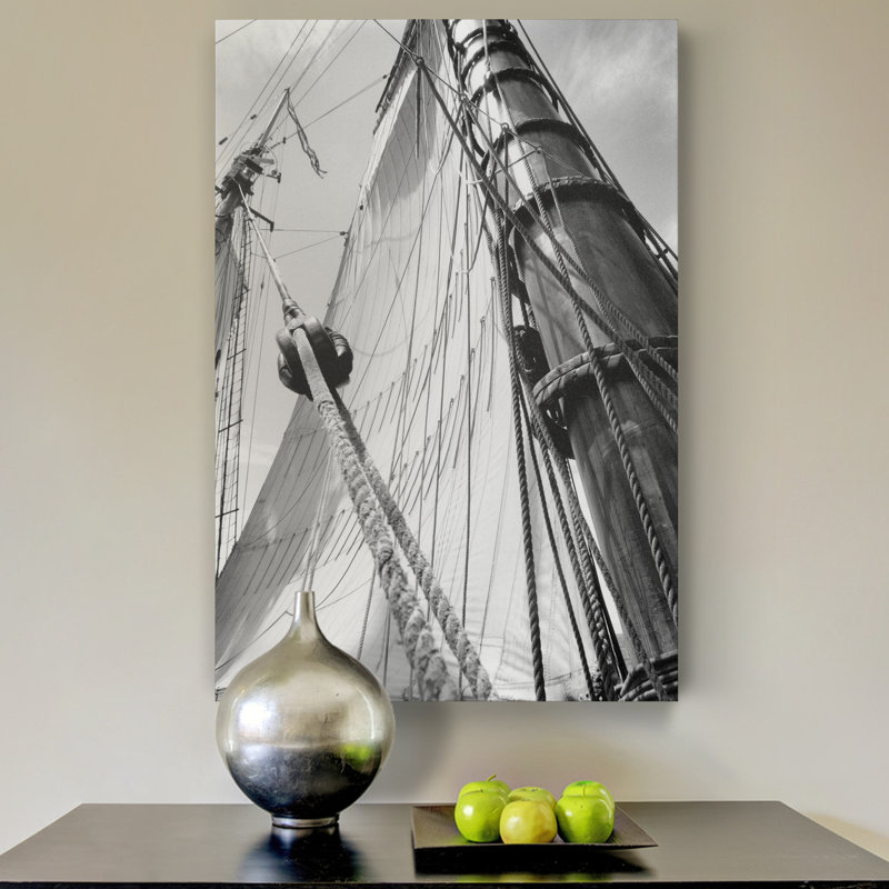 « set voile iii », reproduction sur toile, H 20 po x l 16 po x P 1 po, Toile tendue