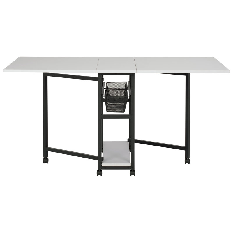 Table de couture pliable avec roulettes