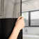 Ramjani Waffle Weave Shower Curtain With Snap in Liner, Sheer Window