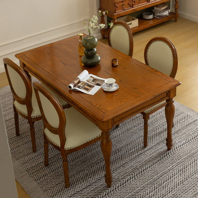 American dining table and chair combination