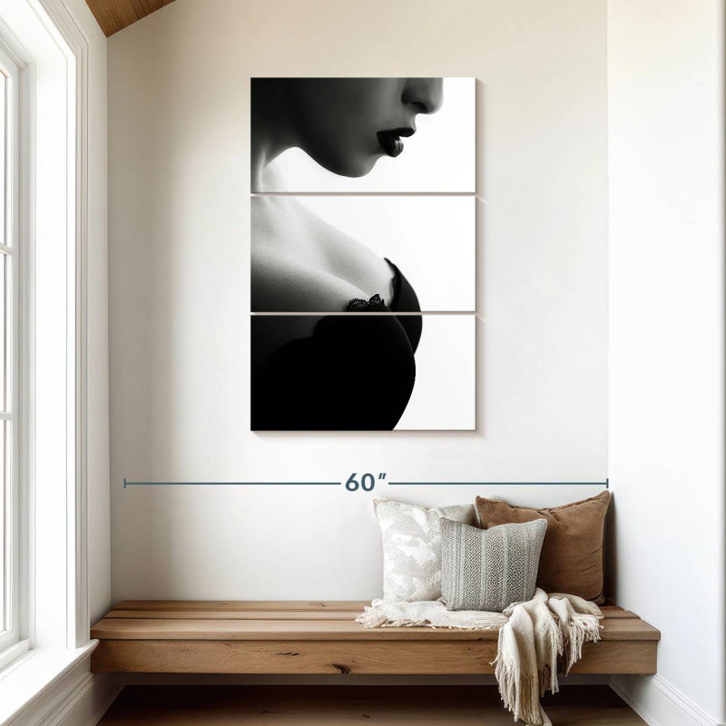 Portrait de femme Leisha Busty, H 45 po x l 28 po