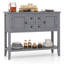 Buffet Buffet avec 2 portes et 2 tiroirs gris-2096503950