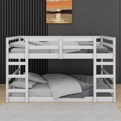 Full Over Full Bunk Bed With 2 Ladders