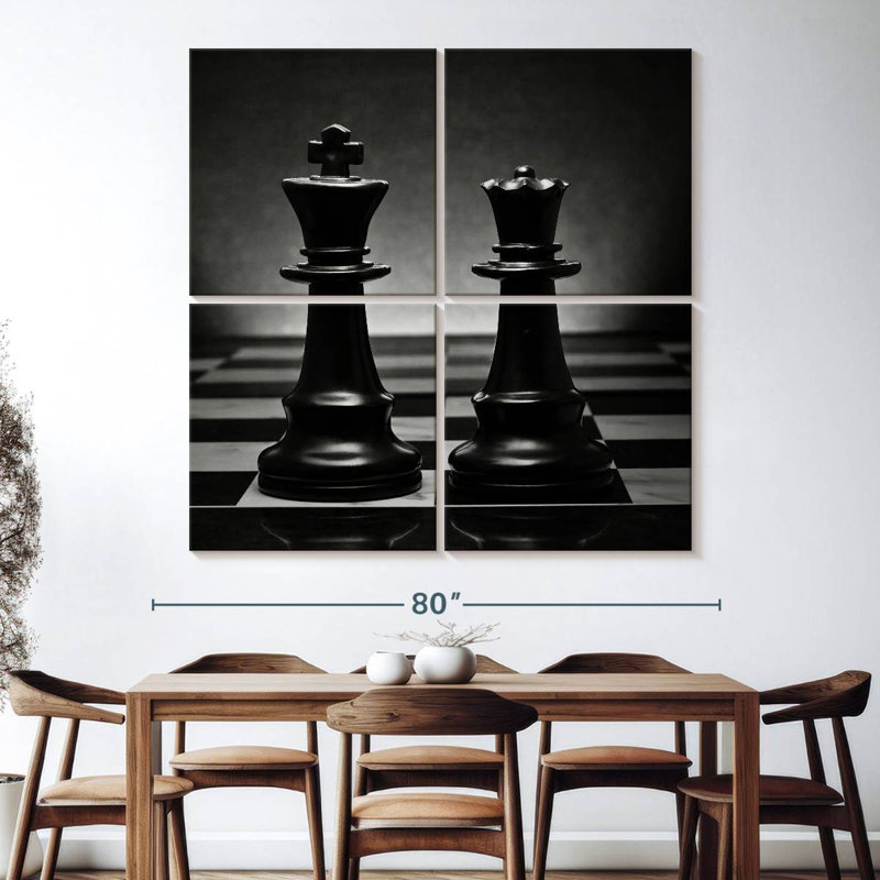 Paire d'échecs noire Arney