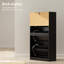 Armoire à chaussures 3 tiroirs pivotants élégants avec poignée en métal-1821031124