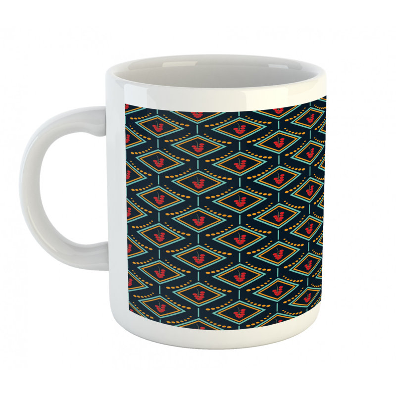 Grande tasse à café redcurrant baies