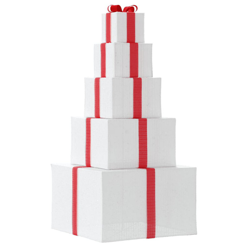 Christmas Decorative Accent, White/Red