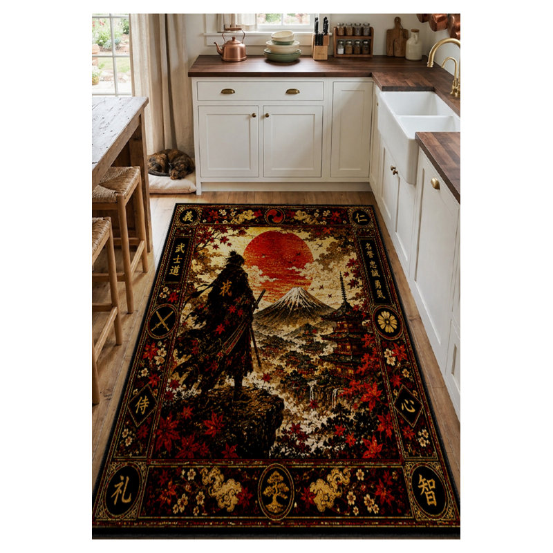 Tapis tissé à la crème Mosso, 4'11" x 7'7"