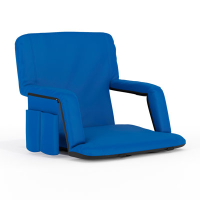 Grasso Reclining Backpack Stadium Chair with Armrests and Storage by Freeport Park