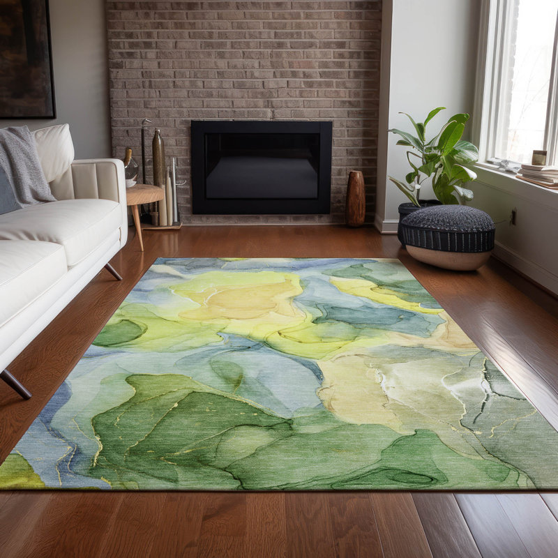 Tapis intérieur / extérieur Alfonzo avec envers antidérapant, Rectangle 3 pi x 5 pi