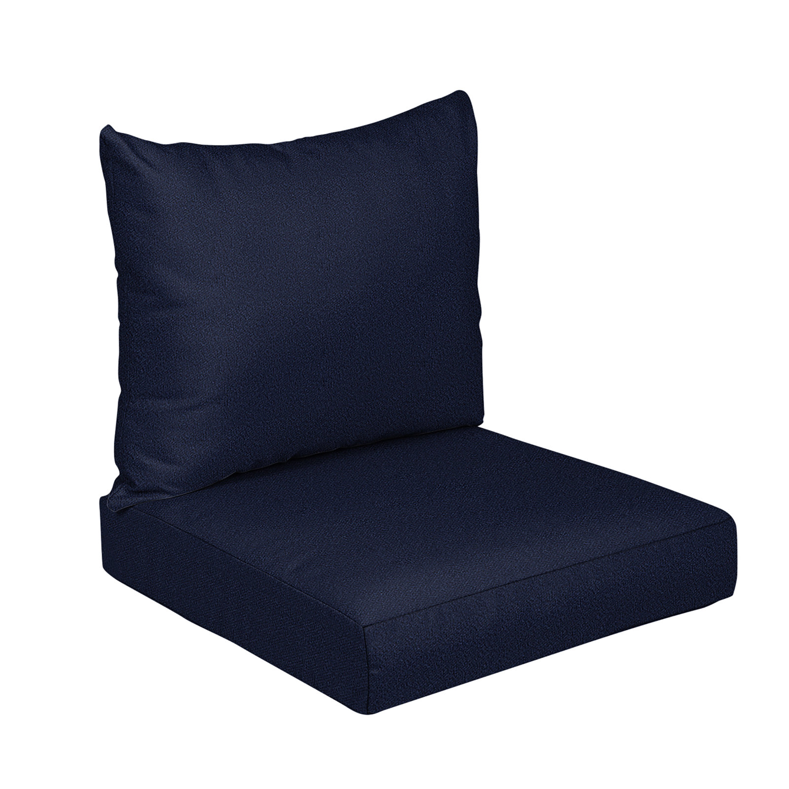  Indoor/Outdoor Seat/Back Cushion, Navy, 23.5 in W x 23 in D x 5 in H