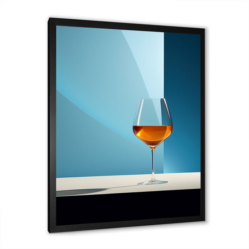 " Aperitifs Allure I ", Black Single Picture Framed, 44" H x 34" W x 1.5" D