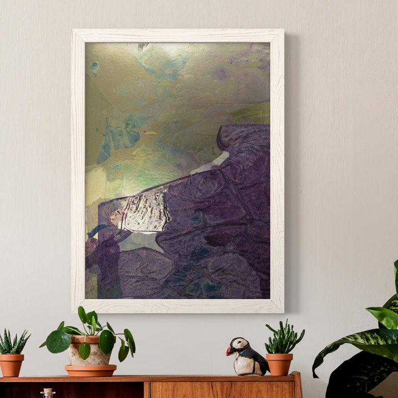 Toile encadrée de qualité supérieure Monet's Landscape IV - Prêt à accrocher, H 32 po x l 23 po x P 1 po, Blanc