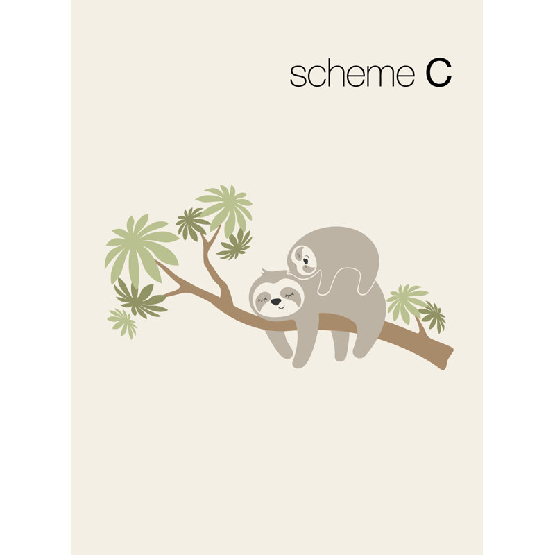 Animals Non-Wall Damaging Accent, Gray/Green