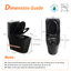 Toilette compacte monobloc allongée 12 po avec siège confortable ADA, hauteur 17,1 po, chasse double 1,1 / 1,6 GPF et carte 1000 g, conception compacte (siège inclus)-107232114