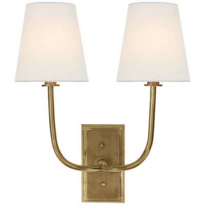 Thomas O'Brien Hulton Double Sconce