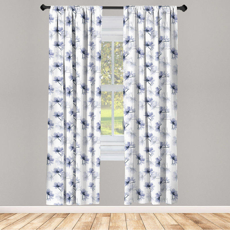Panneau coulissant semi-diaphane avec passe-tringle Poppy, 28 po x 95 po