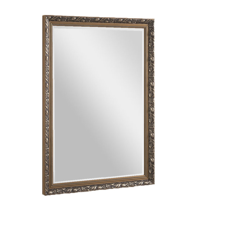 Middletown Wood Flat Wall Mirror, 162.5cm H x 71cm W, Gold