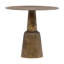 Golbez 32-Inch Round Aluminum Antique Brass Finished Pedestal Base Bistrotable-98537565-98537566