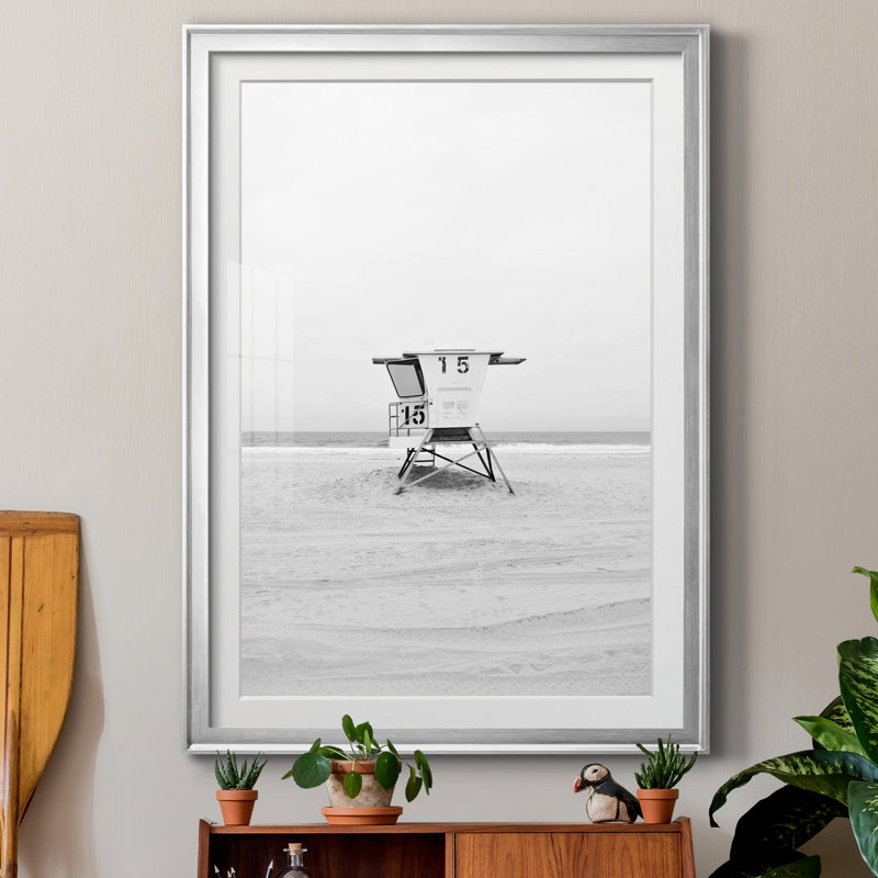 Mission Beach par Natalie Carpentieri - reproduction de photo sur papier encadrée, Encadrement argenté