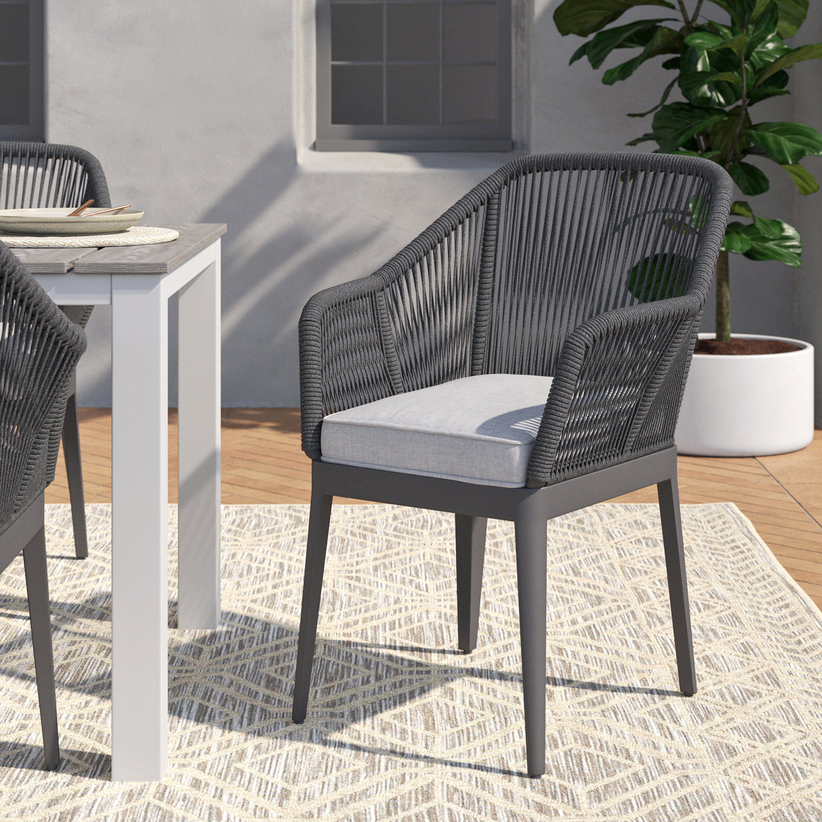 Sunbrella® Patio Armchair, Echo Ash Sunbrella®