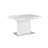 Benae Contemporary Pop-Up-Extendable White Glass Dining Table