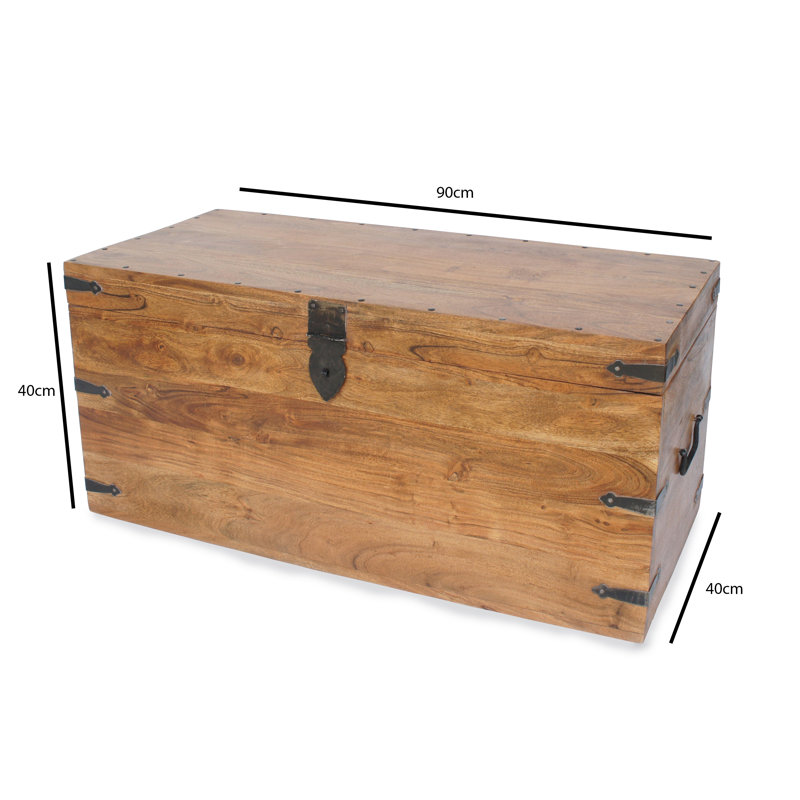 Balic Solid Wood Solid Coffee Table with Storage