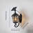 Solar Wall Lantern Outdoor, Clear Glass And Aluminum Lma