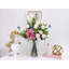 Lilies/Tulip Real Touch Artificial Flowers in Vase