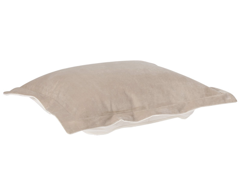 Housse pour repose-pieds à coussin carré Azaria, Sable bella