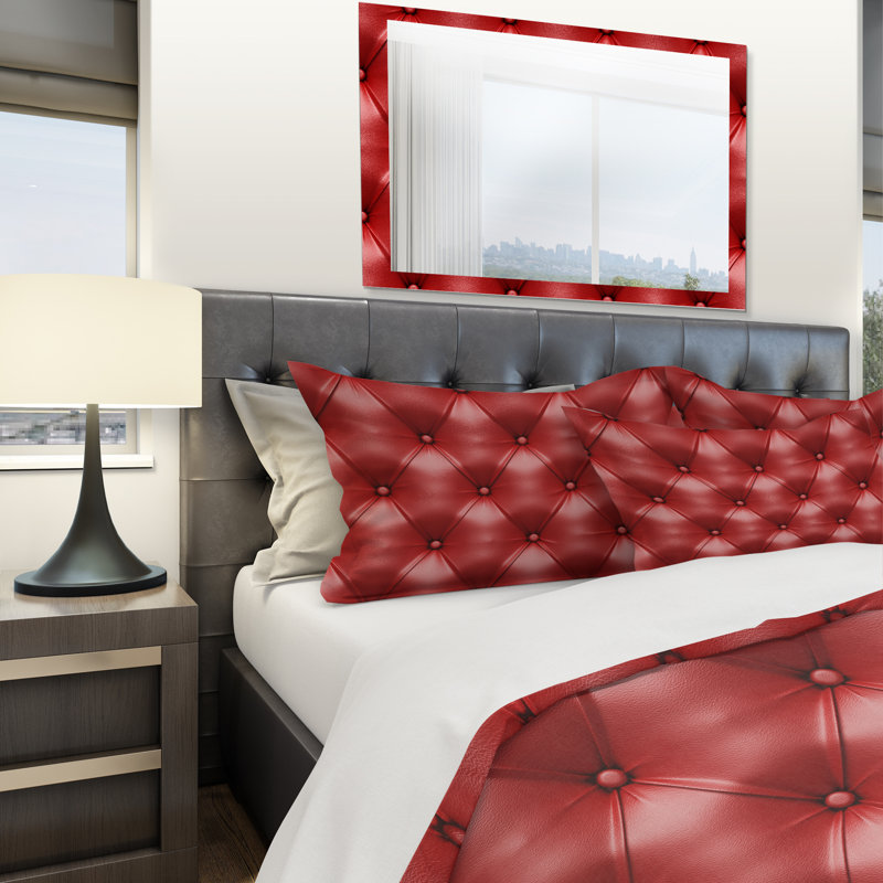 Ensemble de housse de couette en cuir designart luxe classic, Housse simple + 1 taie décorative