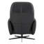 Fauteuil inclinable et pivotant en cuir véritable Danva-101479847