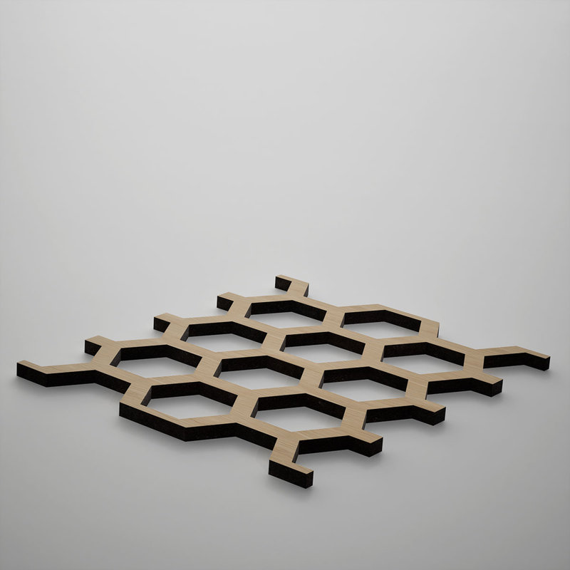 Très petits panneaux muraux décoratifs en bois Westmore, très petit, l 4 7/8 po x H 7 3/8 po x T 3/8 po, chêne blanc
