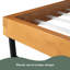 Cadre de lit en bois de pin-338025247