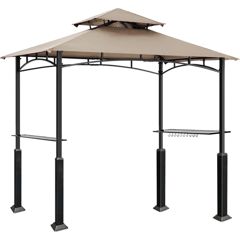 Mugen 8 Ft. W x 5 Ft. D Steel Grill, Beige